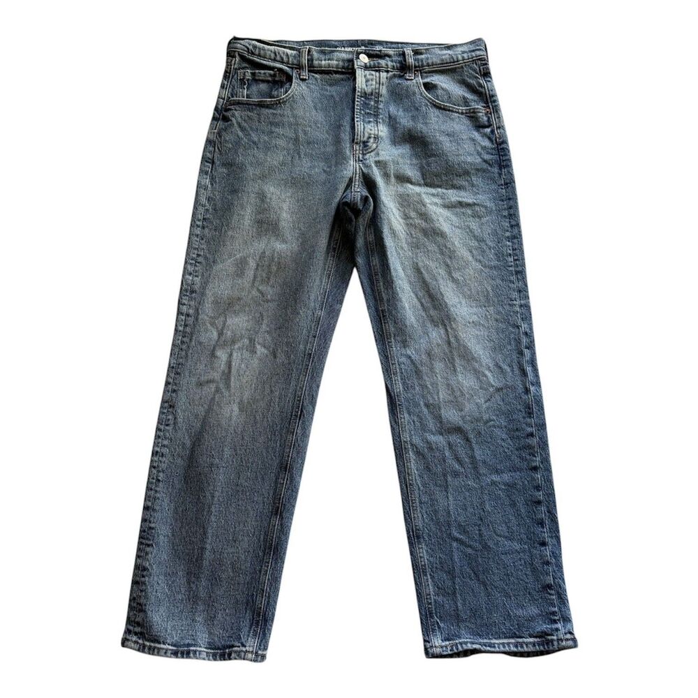 Old Navy Jeans Women’s 10P 10 Petite Slouchy Straight Leg Mid Rise Stretch